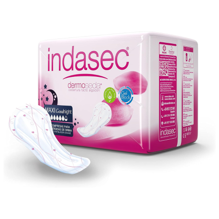 Indasec Dermoseda Maxi Night, 12 uds.