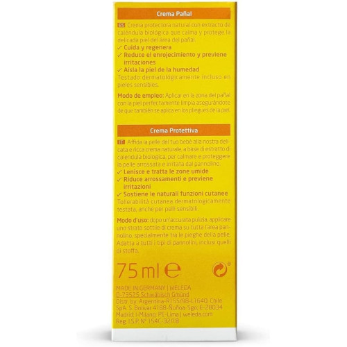 Crema pañal caléndula 75 ml. Weleda