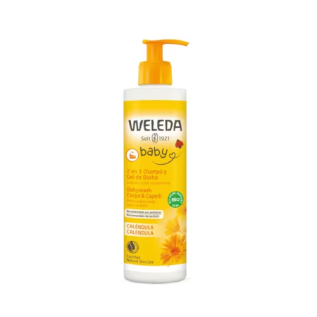 Caléndula champú y gel de ducha 400 ml . Weleda