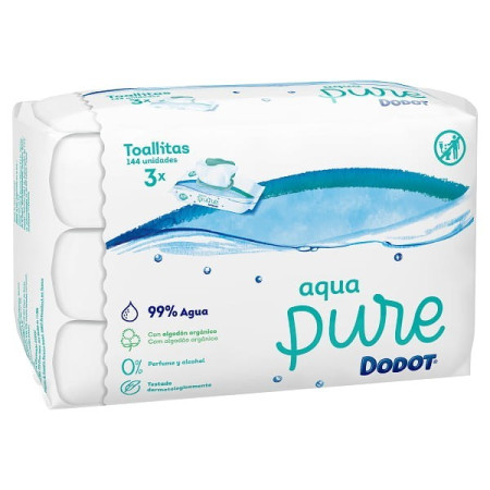 Toallitas Dodot Aqua Pure【 OFERTA 】Paquetes de 864 Uds.