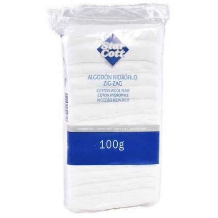 Algodón hidrófilo zigzag (3x100g). Star Cott