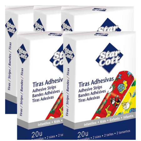 Tiritas adhesivas Star Cott infantiles (5x20) uds.