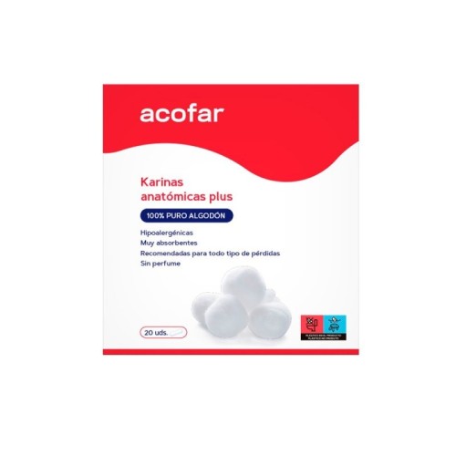 Compresas Karinas Algodón 20 uds | Más Pañales