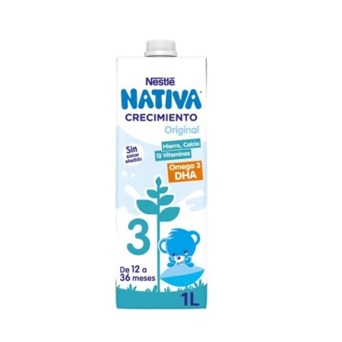 Leche Nativa junior c/omega3  1 litro. Nestlé
