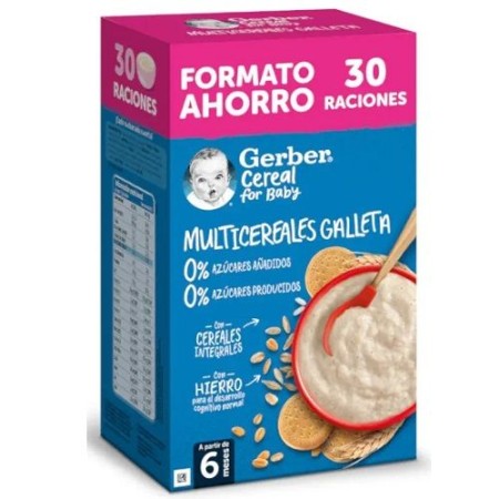 Gerber Papilla Multicereales Galleta 0% 0%,...