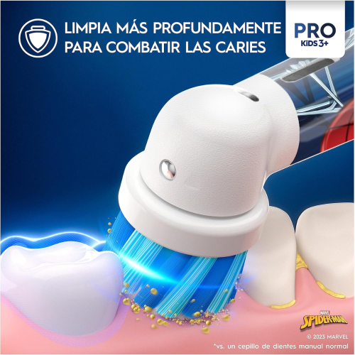 Oral-B Pro Kids Spider-Man Cepillo Eléctrico 3+ | Más Pañales
