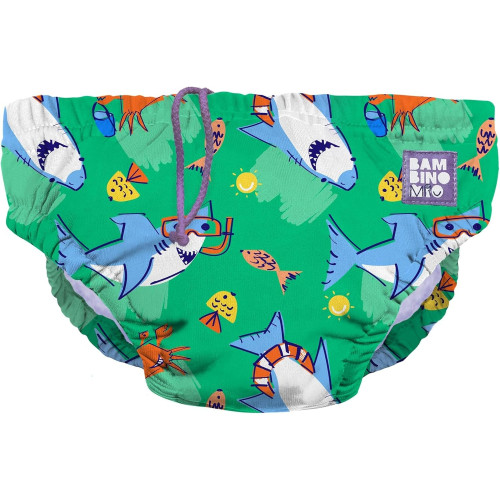 Pañal Bañador "Verde Fin".  Bambino Mio