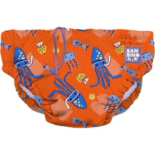Pañal Bañador "Naranja Str".  Bambino Mio