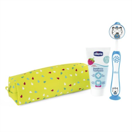 Set Dental Azul Tigre 36m+. Chicco