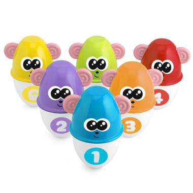 Bolos apilables Monkey...