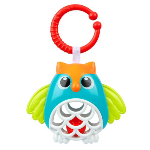 Sonajero Búho Chicco | Juguete Sensorial Ecológico para Bebés | Más Pañales