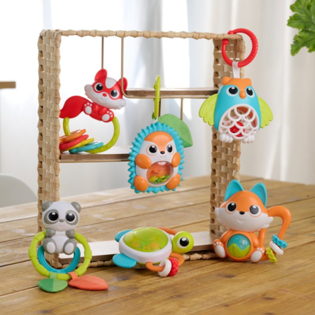 Sonajero Búho Chicco | Juguete Sensorial Ecológico para Bebés | Más Pañales