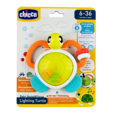 Sonajero Tortuga Electrónica Chicco | Más Pañales