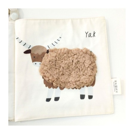 Libro de tela y texturas wild animals . Olmitos