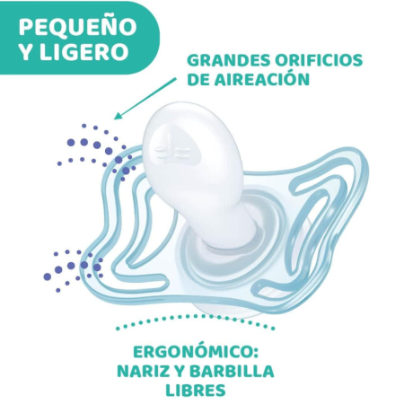 Chupete PhysioForma Light Chicco | Ultraligero y Anatómico
