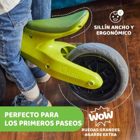 Eco Balance Bike Red Chicco | Bici sin pedales para bebés| Más Pañales