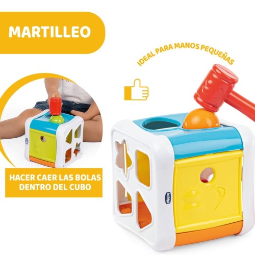 2 en 1 Multicubo Encajable Chicco | Juguete Educativo 10-36m
