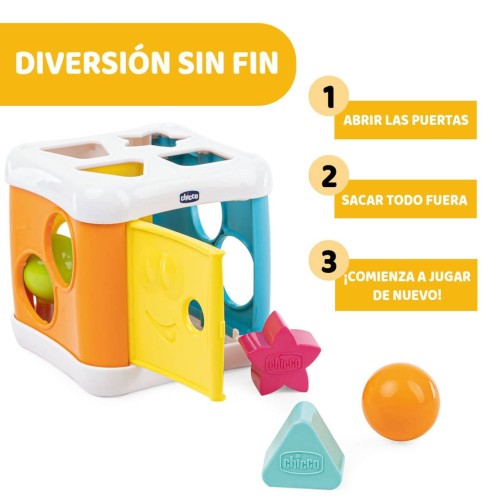 2 en 1 Multicubo Encajable Chicco | Juguete Educativo 10-36m