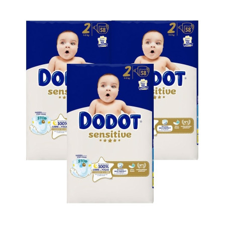 Pañales Dodot Sensitive Talla 2