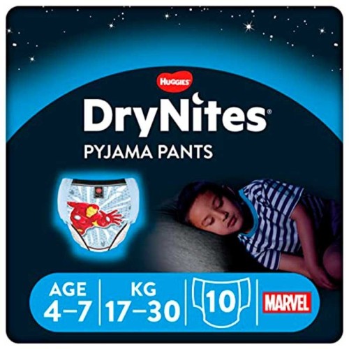 Pañales DryNites Huggies 4-7 años | Protección Nocturna | Más Pañales