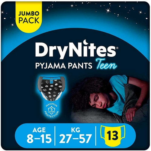 Pañales DryNites Huggies 8-15 años | Protección Nocturna | Más Pañales