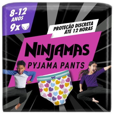 NINJAMAS Pyjama Pants de 8 a 12 años NIÑA  9 Und. Dodot