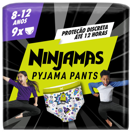 NINJAMAS Pyjama Pants de 8 a 15 años NIÑO 9 Und. Dodot