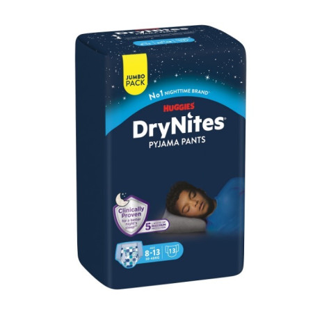 Pañales DryNites Huggies 8-15 años | Protección Nocturna | Más Pañales