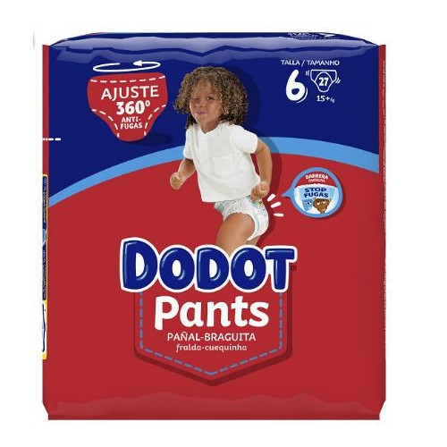Pañales Dodot Pants Talla 6. Pack Ahorro 3 x 27 【 OFERTA 】