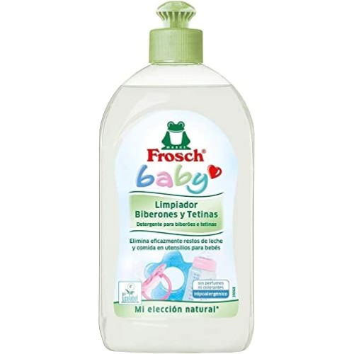 Detergente para biberones y tetinas. Frosch Baby. Pack Ahorro de 8 und de 500 ml