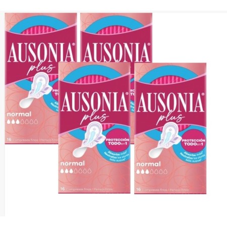 Compresas Ausonia Plus normal con alas, Pack...