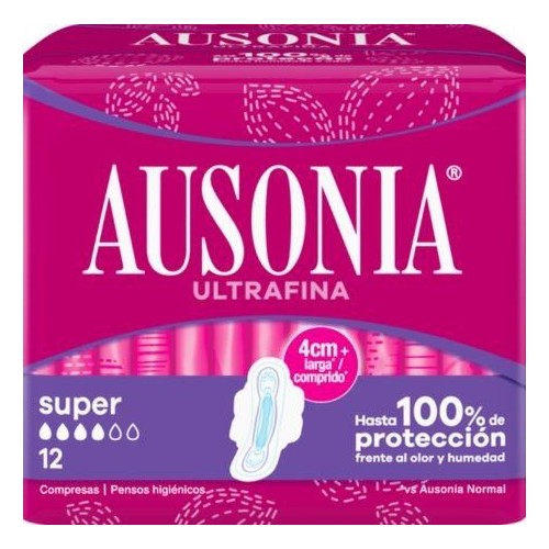 Compresas Alas Súper 12 Uds.  Ausonia