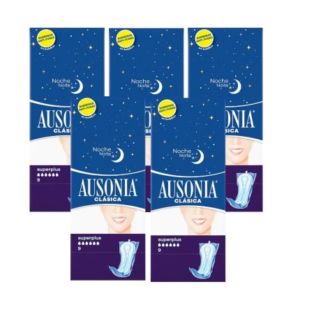 CoCompresa Ausonia Clásica Noche Super Plus. Pack Ahorro