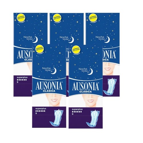 CoCompresa Ausonia Clásica Noche Super Plus. Pack Ahorro