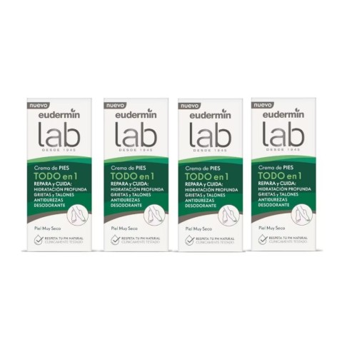 Crema reparadora de pies Eudermin. Pack Ahorro