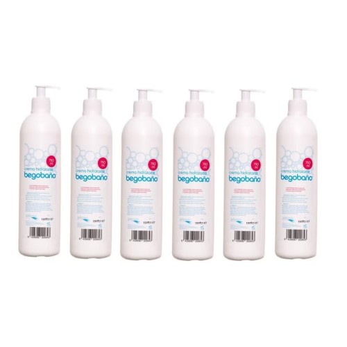 Crema hidratante corporal Begobaño. Pack Ahorro 6 x 750 ml