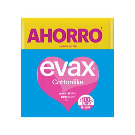 Compresas Evax Cottonlike Alas Normal. Pack...