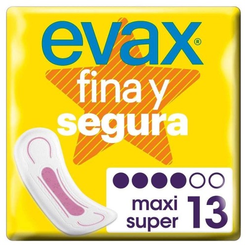 Compresa Evax Maxi sin alas (13 Uds.)