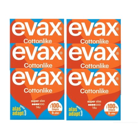 Compresas Evax Cottonlike super alas. Pack...