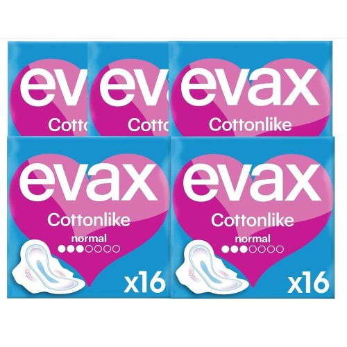 Compresas Evax Cottonlike Alas Normal. Pack