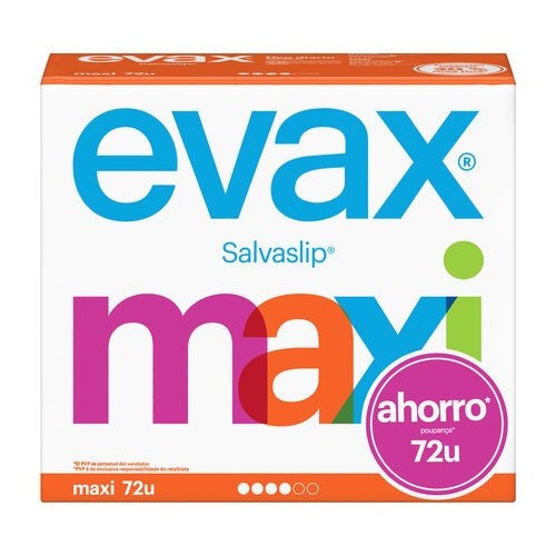 Evax Salvaslip® Maxi Protegeslip. Pack Ahorro 2 x 72