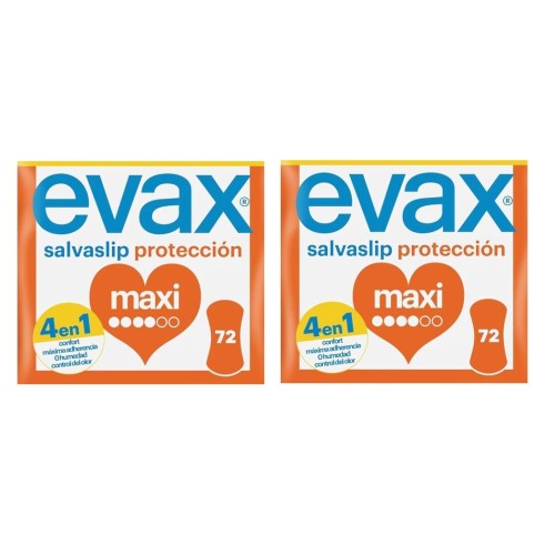 Evax Salvaslip® Maxi Protegeslip. Pack Ahorro 2 x 72