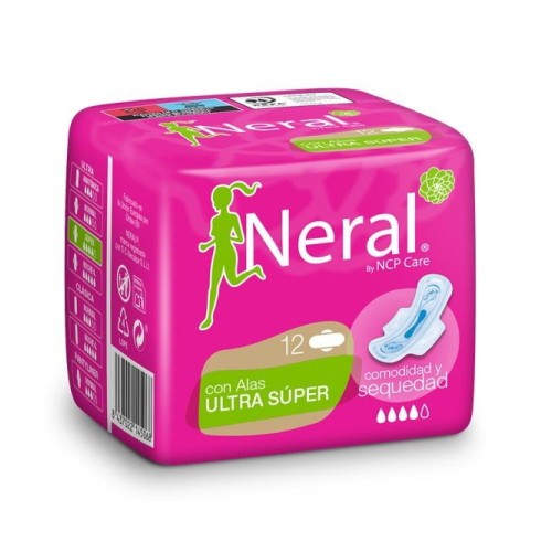 Compresas Ultra Súper con alas Neral. Pack Ahorro