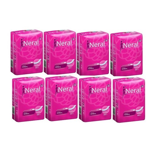 Compresa clásica adherente normal ultrasuave Neral. Pack Ahorro 8 x 20