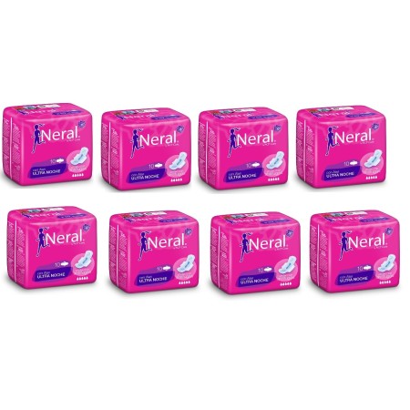 Compresas Ultra Alas Noche Neral. Pack Ahorro 8...