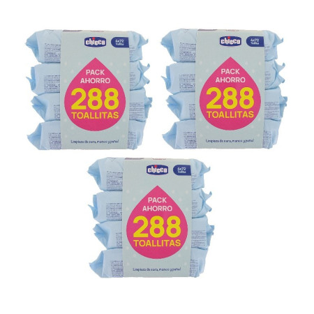 Toallitas perfumada Chicco. Pack Ahorro 12 x 72