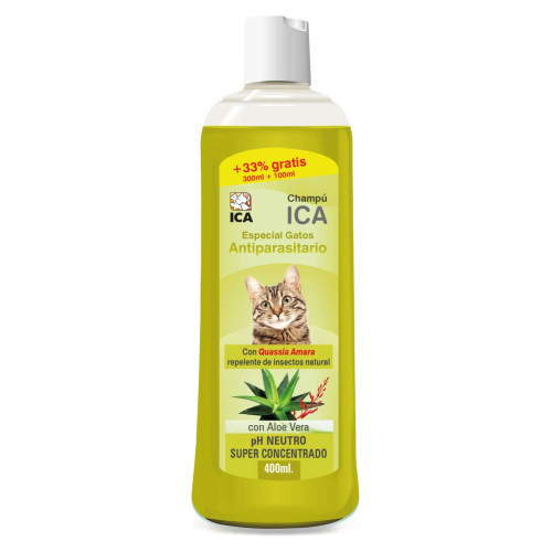 Champú antipar·sitos con Aloe Vera para gatos