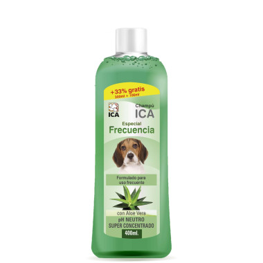 Champú frecuencia con Aloe Vera para perros