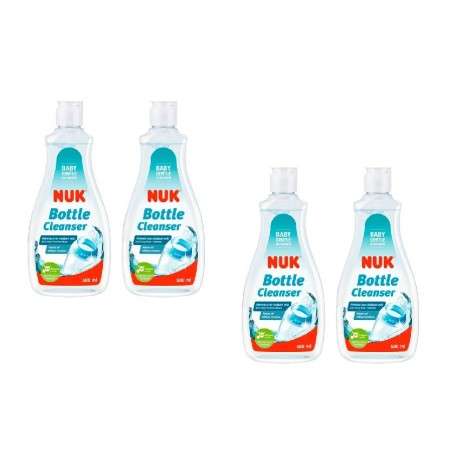 Detergente para biberones NUK. Pack Ahorro 4 x 500