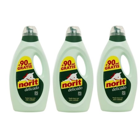 Detergente Liquido para Maquina Norit. Pack Ahorro 3 x 1125 +90